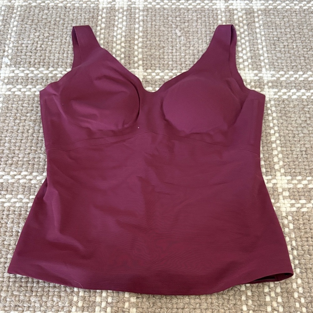 Honeylove NWOT Padded Tank Shape-wear Burgundy size 1X